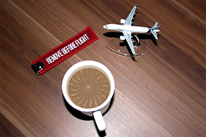 Hot Coffee in the Morning with Aircraft Models 